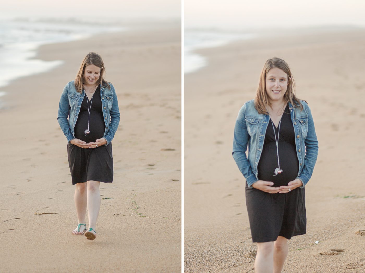 Les Futurs parents Pauline et Frédéric sur la côte Sablaise